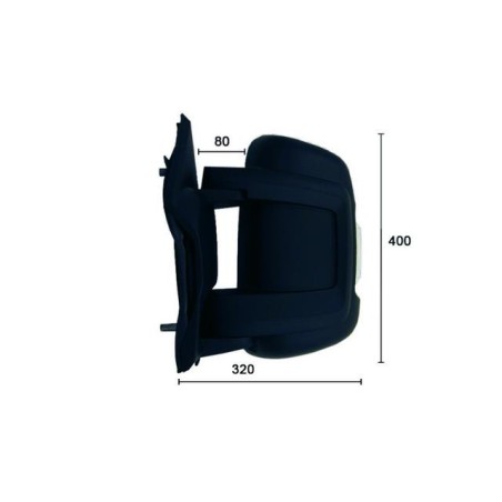 espejo retrovisor completo derecho