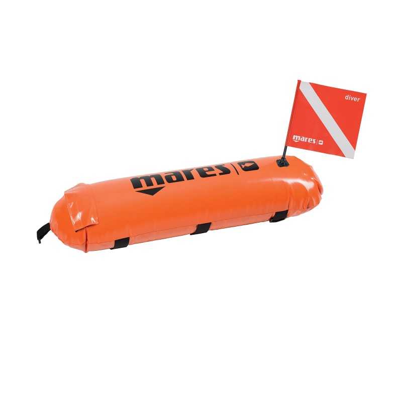 MARES Boya de apnea Hydro Torpedo con línea hidrodinámica y bandera buceo 425718