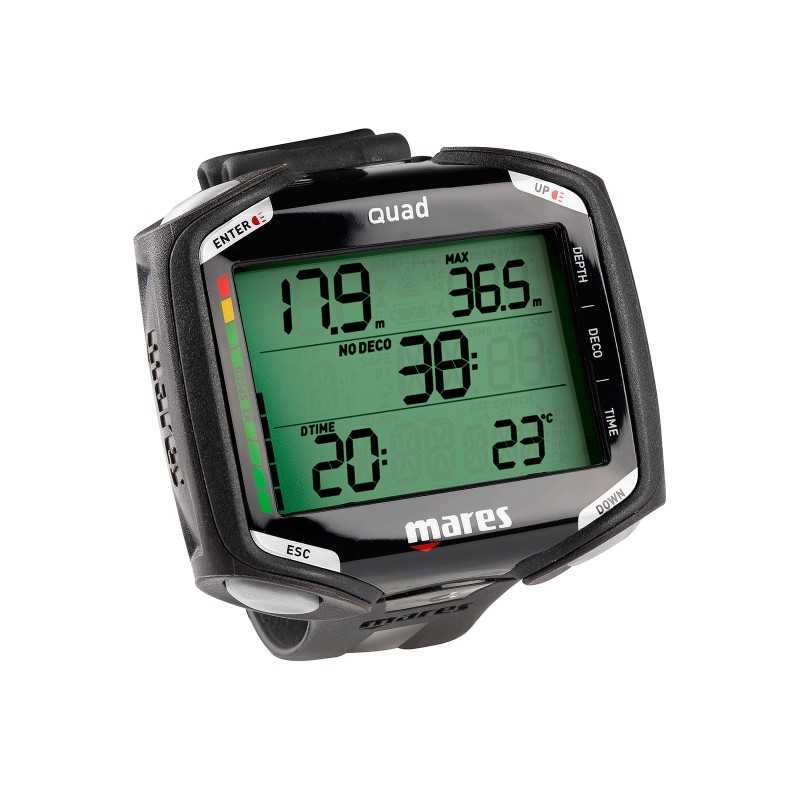 MARES Reloj ordenador de buceo QUAD 414134NEG
