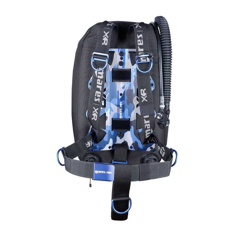 MARES Jacket BCD buceo ala monobotella con placa aluminio BLUE BATTLE XR LINE 417551