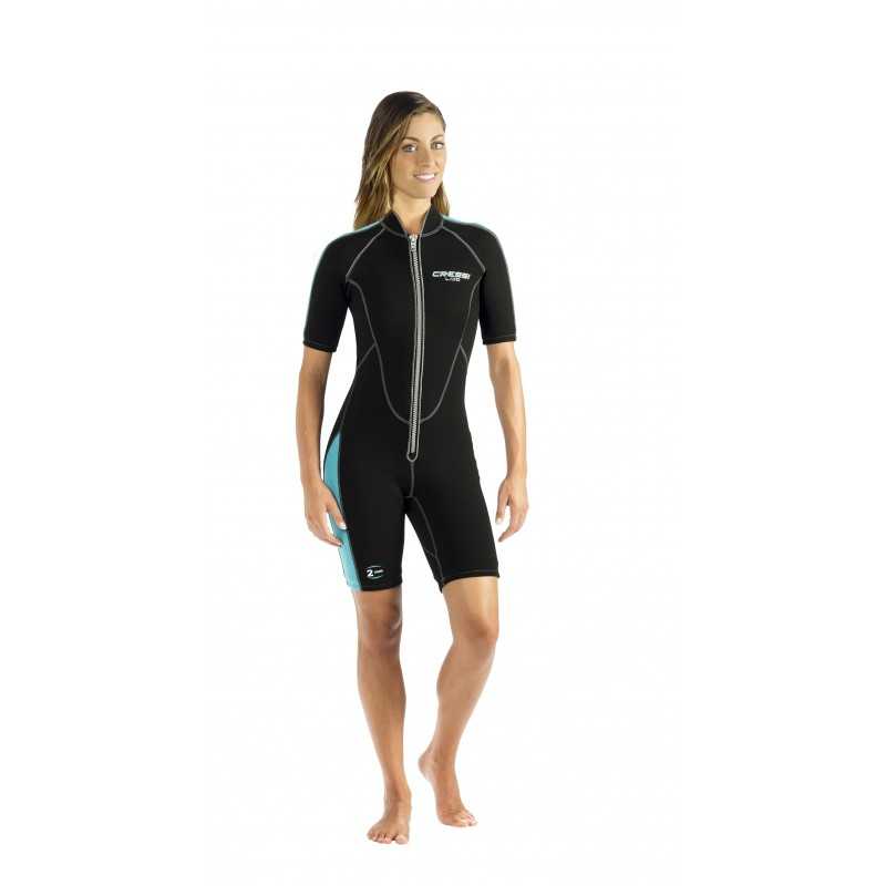 CRESSI Traje de buceo corto neopreno LIDO DONNA 2mm para mujer CLV 457001VAR