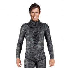 MARES Chaqueta neopreno pesca submarina EXPLORER CAMO BLACK 70 OPEN CELL 422037