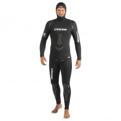 CRESSI Traje húmedo de buceo APNEA CRESSI, espalda y brazos sin costuras, BlackLite© Tatex©, 5mm grosor, para hombre CLE 4505TR