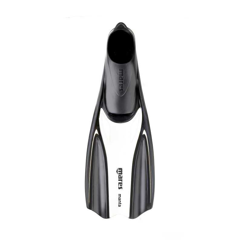 MARES Aletas de snorkel MANTA para un rendimiento máximo con esfuerzo mínimo - Talla cómoda 410333BLA-SA