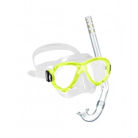 CRESSI Kit de Buceo Cressi-Sub Perla Junior con Máscara Bicristal y Tubo Económico Mini Gringo para Niños ADM 101018