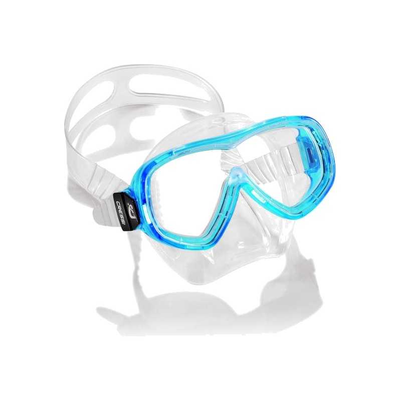 CRESSI Máscara de buceo para niños Piumetta silicona | Diseño optimizado adaptarse a la fisonomía infantil Hebillas integradas e