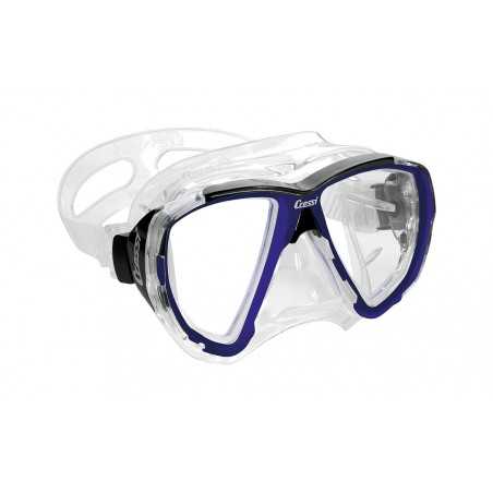 CRESSI Máscara de buceo BIG EYES silicona transparente alta gama con visibilidad extraordinaria en todas las direcciones ADS 261