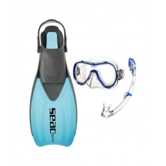 SEAC SUB Kit aletas mascara tubo de buceo SPRINT DRY S/KL 0890030160VAR
