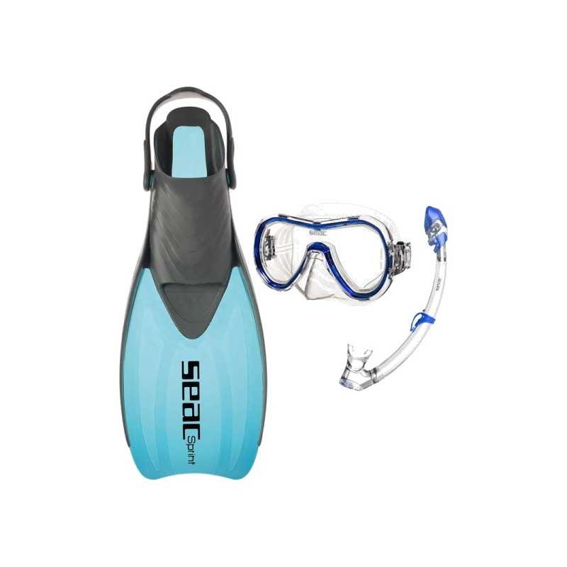 SEAC SUB Kit aletas mascara tubo de buceo SPRINT DRY S/KL 0890030160VAR