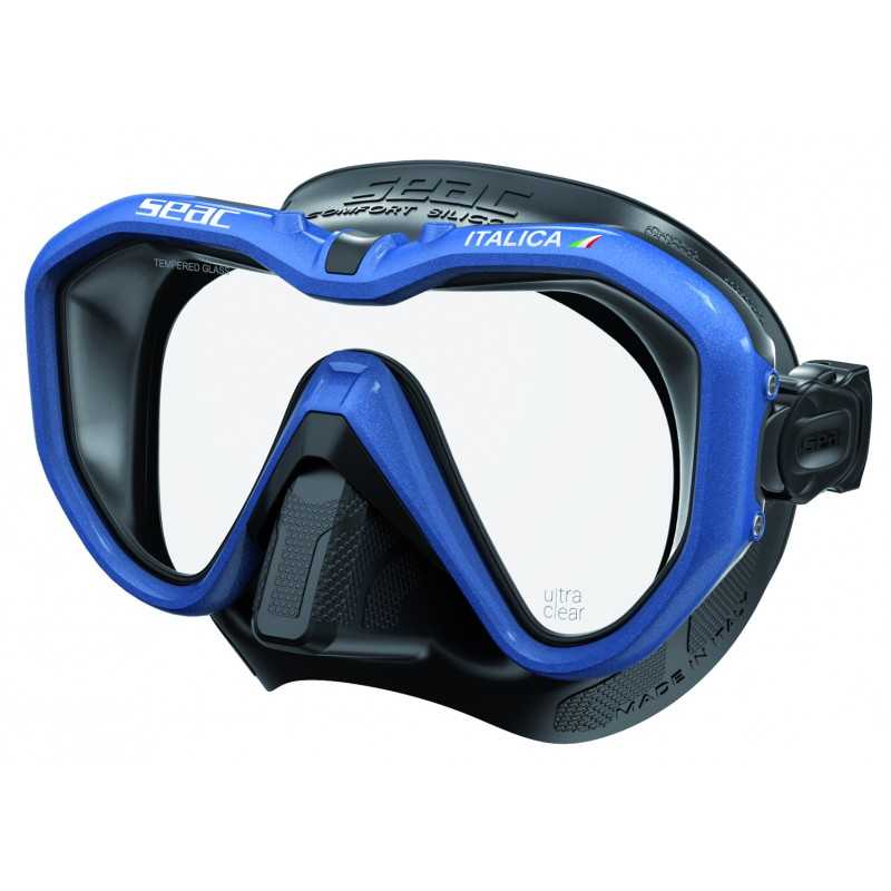 SEAC SUB MASK DIVING GLASSES ITALICA S/BL 0750053003180A