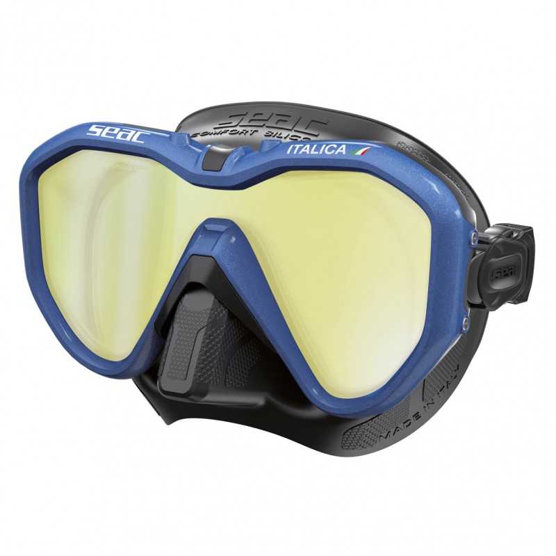 SEAC SUB MASK DIVING GLASSES ITALICA S/BL CRISTALES ESPEJO 0750053004180A