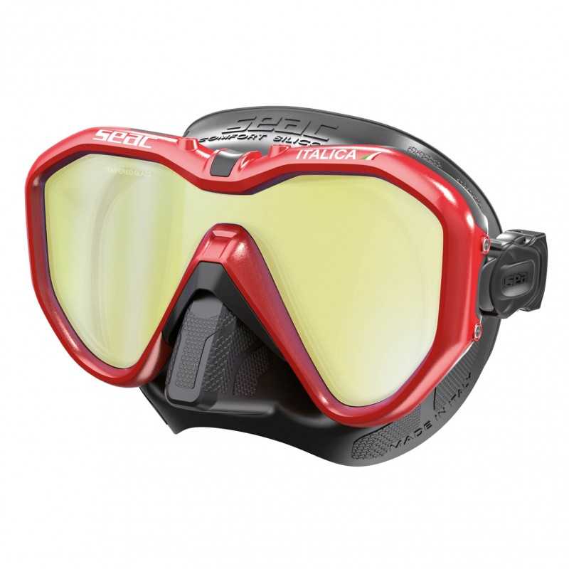 Mask diving glasses  ITALICA S/BL CRISTALES ESPEJO