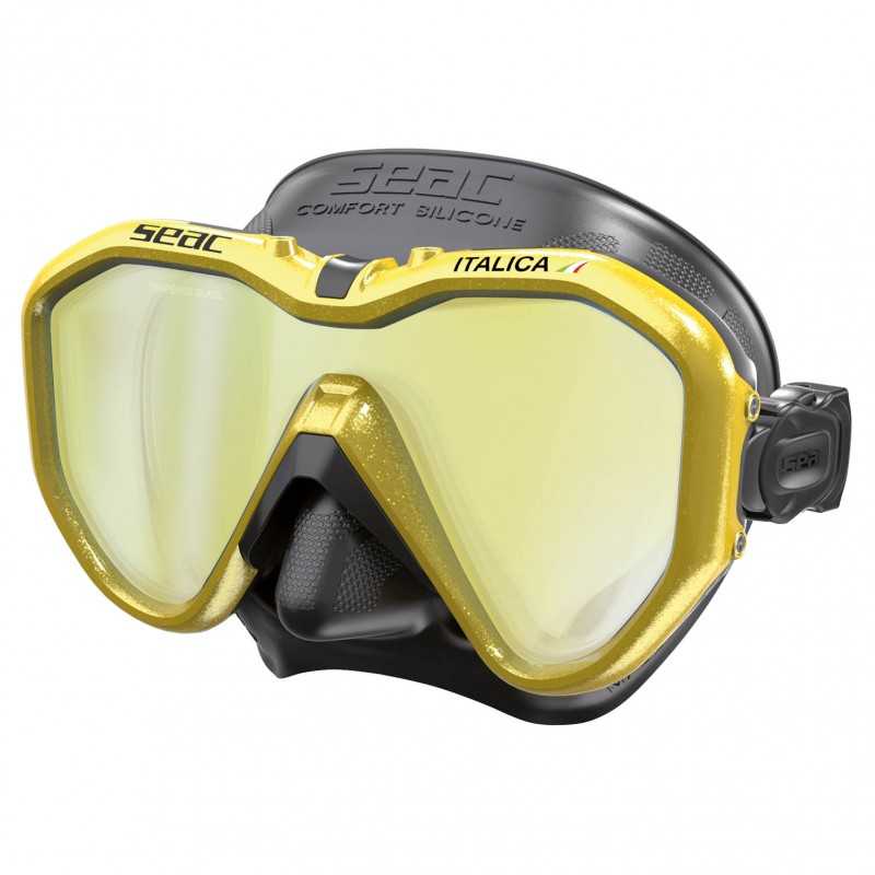 Mask diving glasses  ITALICA A S/BL CRISTALES ESPEJO METAL