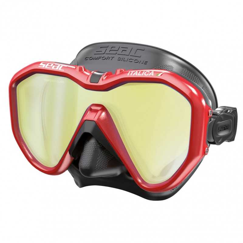 Mask diving glasses  ITALICA A S/BL CRISTALES ESPEJO