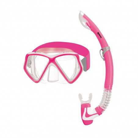 Snorkel mask and snorkel kit PIRATE NEON