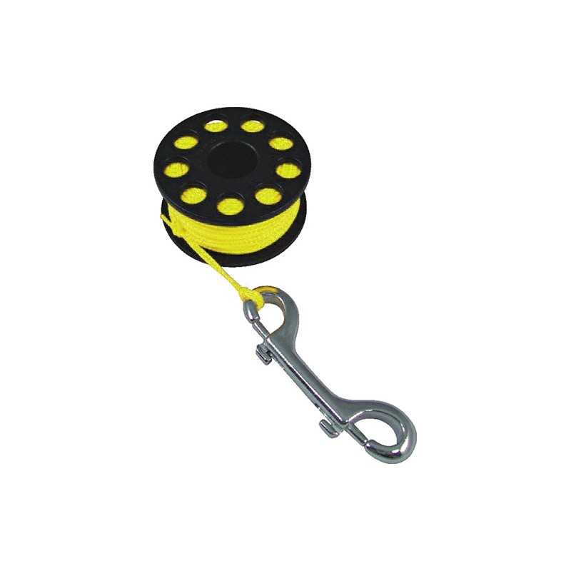 TECNOMAR Carrete de buceo guia con mosquetón inox AC-92-2SVAR