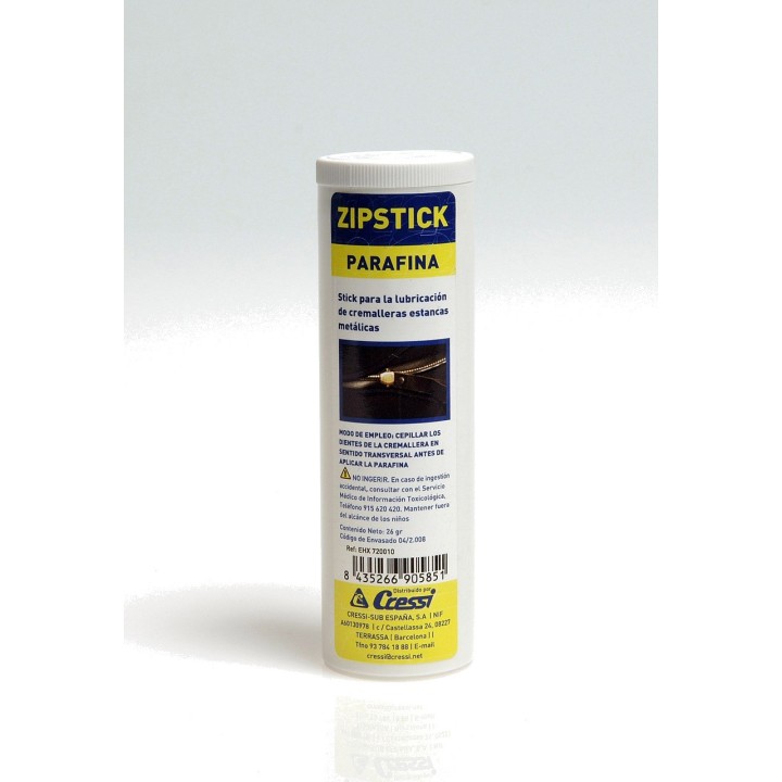CRESSI Zipstick Parafina - Protección de cremalleras metálicas trajes secos y semisecos EHX 720010