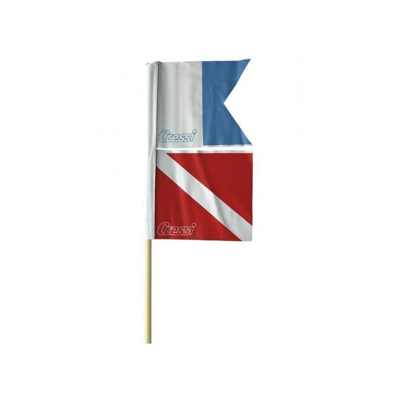 Banderin diving flag with mast for buoy  TORPEDO