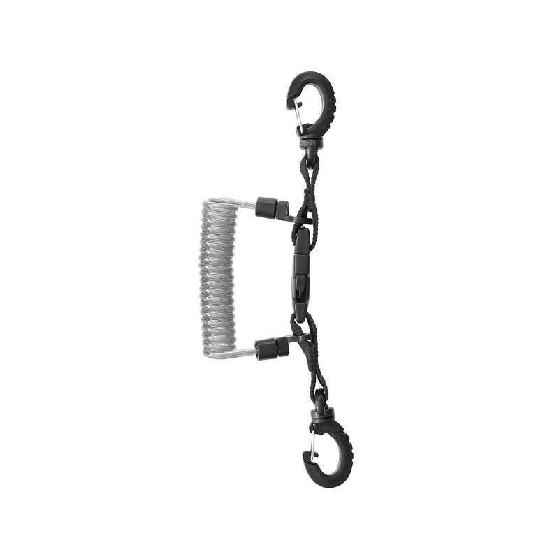 Stainless steel spiral strap with ring