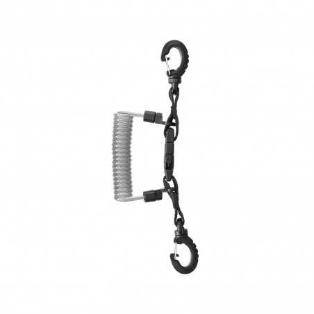 Stainless steel spiral strap with ring