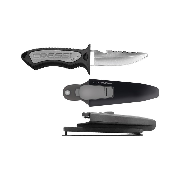 Diving knife flat point  GRIP