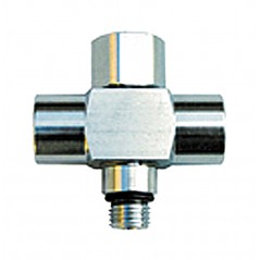 TECNOMAR Adaptador latiguillo baja presion con 2 salidas 3/8" UNF LP ACRT-19/2