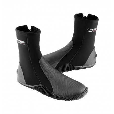 CRESSI Escarpines con suela de buceo 3 mm | Cremallera lateral tecnopolímero YKK© Refuerzos flexibles Tallas XS a XL CLX 432000V