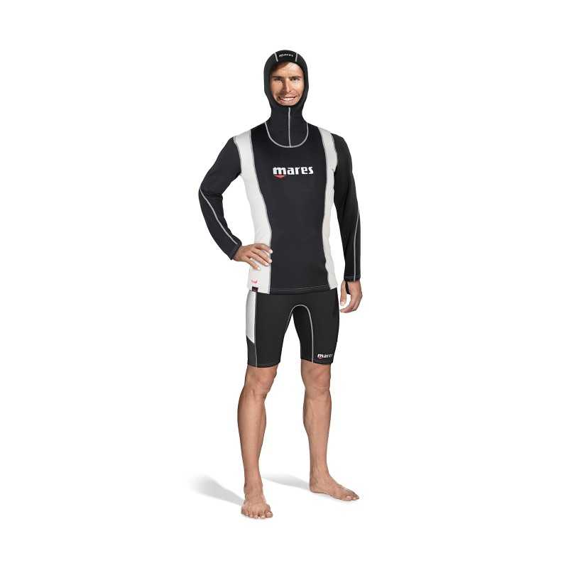 Short sleeve inner shirt with hood  FIRE SKIN Man