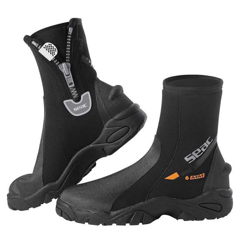 SEAC SUB Escarpines con Suela de Buceo PRO BOOTS HD WITH ZIP 6mm - 0210007VAR