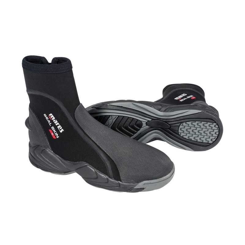 MARES Escarpines de buceo neopreno 5 mm con suela goma duradera y cremallera lateral 412640
