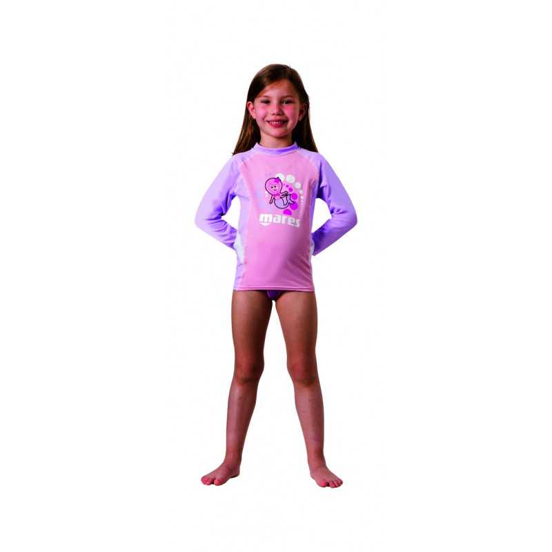 MARES Camiseta entallada proteccion sol manga larga niña Rash Guard 412544
