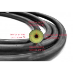CRESSI Goma de fusil pesca submarina A METROS SCARLET PURE ø15mm (aprox. 3m) EFZ 400046