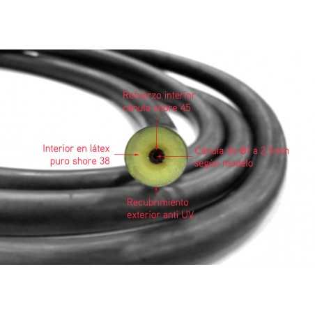 CRESSI Goma de fusil pesca submarina A METROS PURPLE PURE ø16mm (aprox. 3m) EFZ 400047