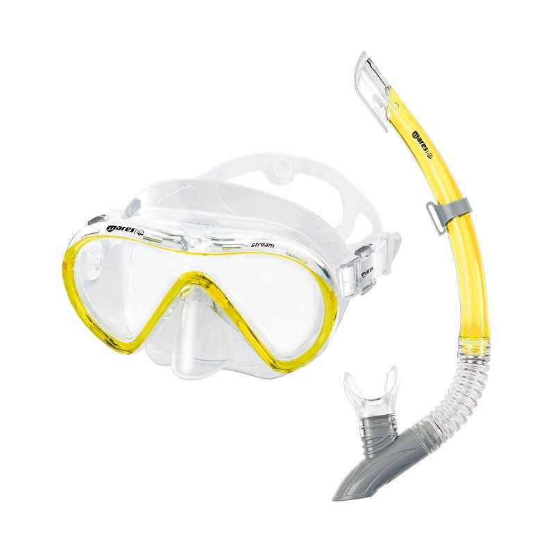 MARES Kit mascara y tubo snorkel buceo VENTO 411746AMR-SF