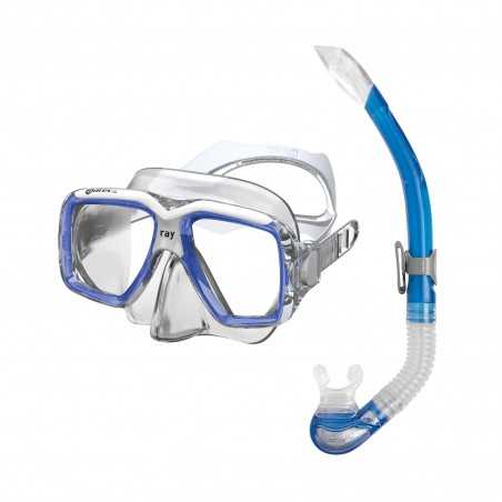 MARES Kit mascara y tubo snorkel buceo RAY 411759AZBL