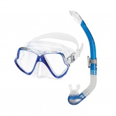 MARES Kit mascara y tubo snorkel buceo WAHOO 411745AZR-SF