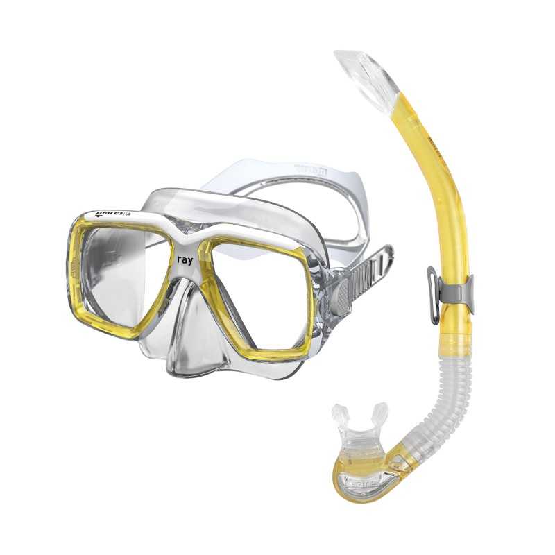 MARES Kit mascara y tubo snorkel buceo RAY 411759AMBL
