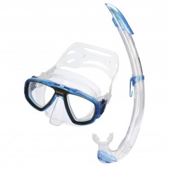 SEAC SUB Kit mascara y tubo snorkel buceo EXTREME CON VALVOLA S/KL CHIARO 0890042164000A