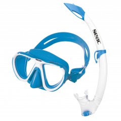 SEAC SUB Kit mascara y tubo snorkel buceo BELLA S/AZ , SILICONA 0890051080000A