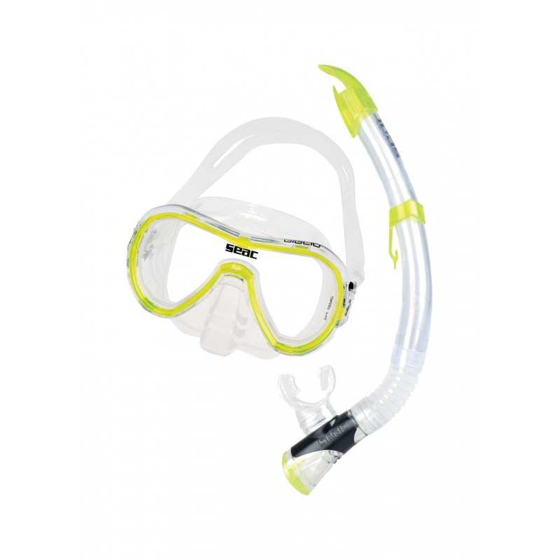 Kit mask and tube with snorkel diving valve  GIGLIO