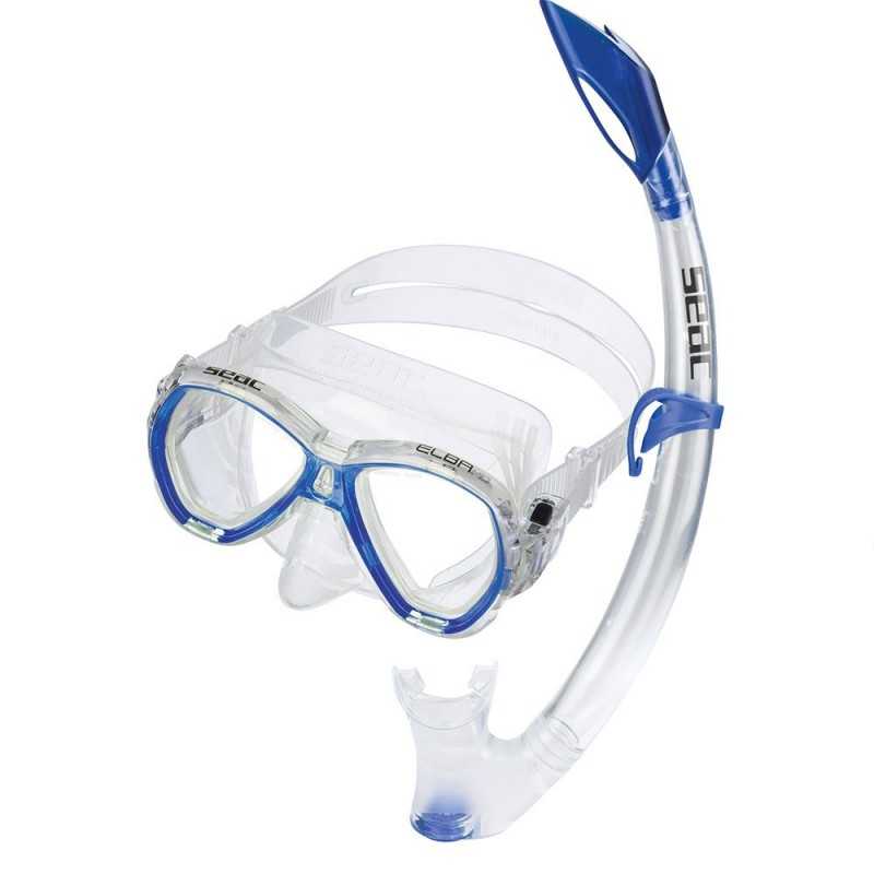 Kit mask and tube with snorkel diving valve  ELBA MD