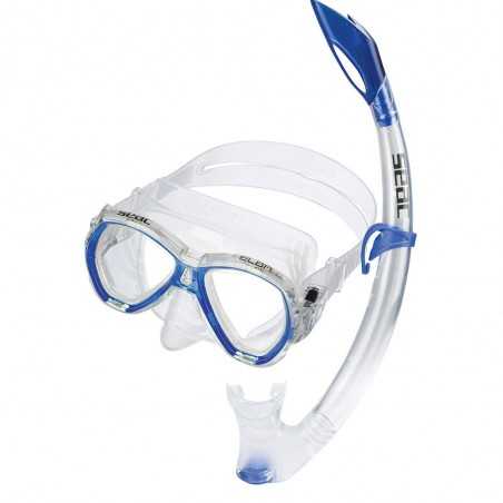 SEAC SUB Kit mascara y tubo con valvula snorkel buceo ELBA MD 0890072VAR