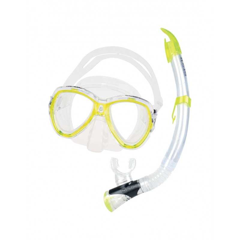 Kit mask and tube with snorkel diving valve  ELBA