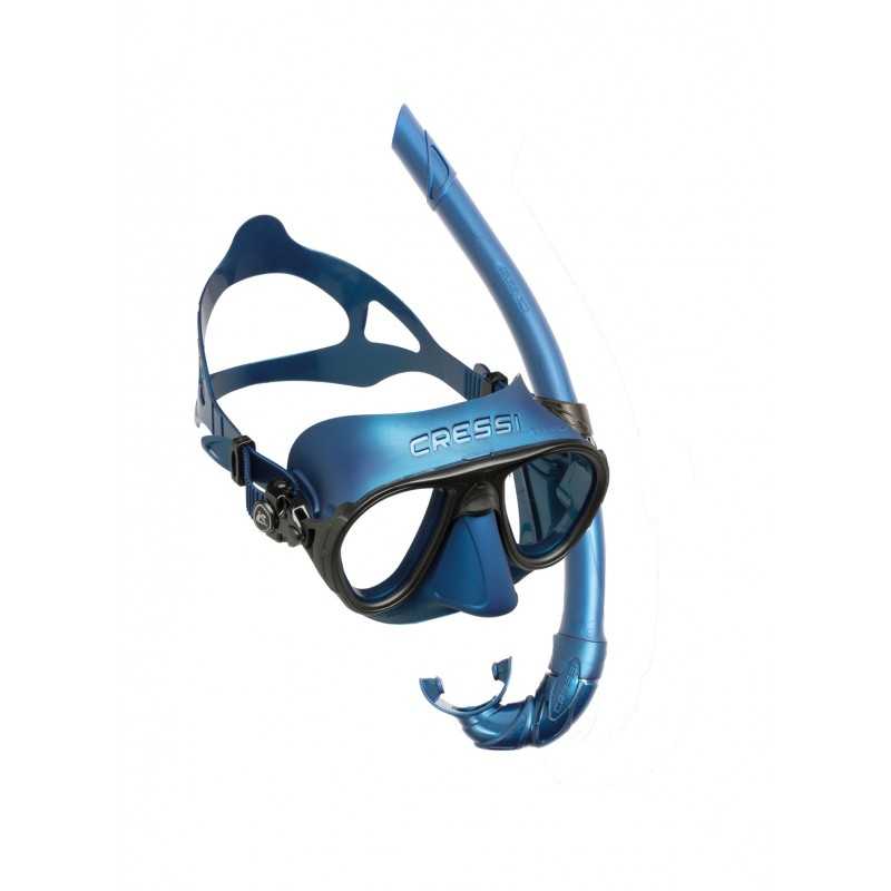 CRESSI Kit Máscara y Tubo Snorkel Buceo Calibro + Corsica de ADS 434VAR