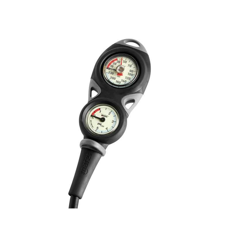 MARES Consola con barometro y profundimetro buceo MISSION 2 414418INT