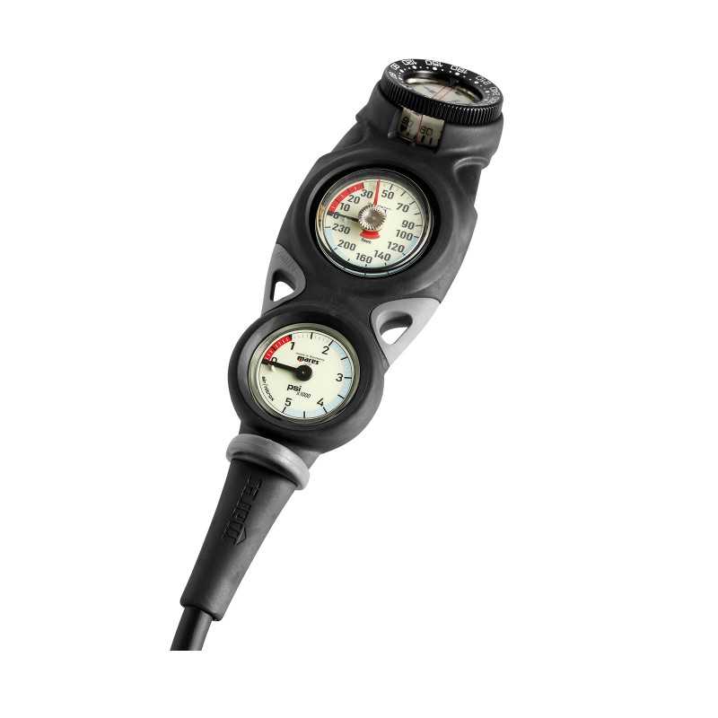 Console with barometer, depth gauge and diving compass  MISSION 3