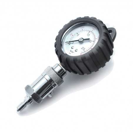 Lp pressure gauge tool quick connect with bleed 