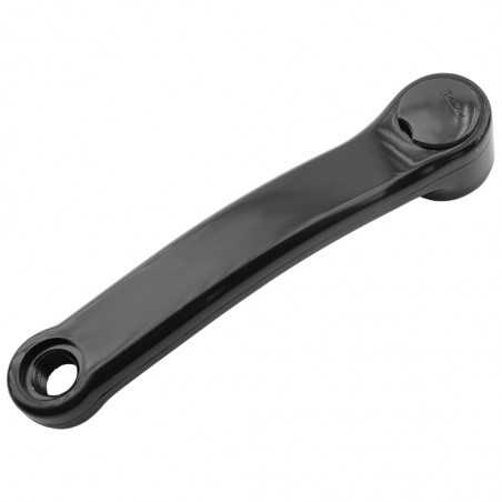 biela izquierda de acero plastificada negra bici bicicleta (170 mm) - prowheel