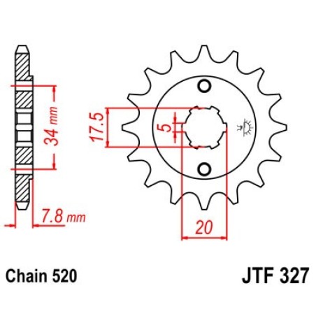 jt sprockets front drive sprocket
