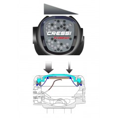 CRESSI Regulador de buceo XS COMPACT MC9 DIN 300 DHX 784151VAR